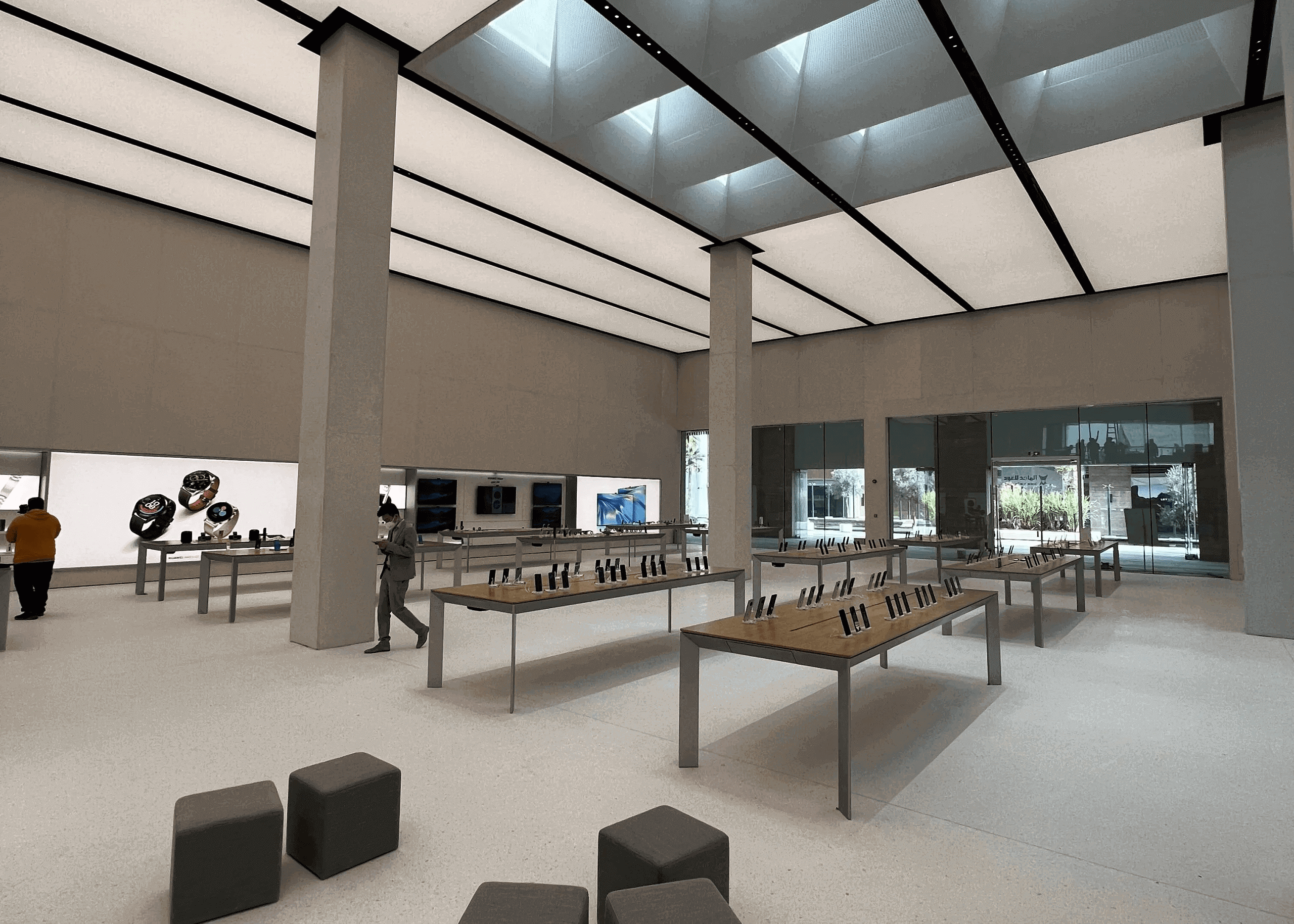 Contemporary Huawei retail store