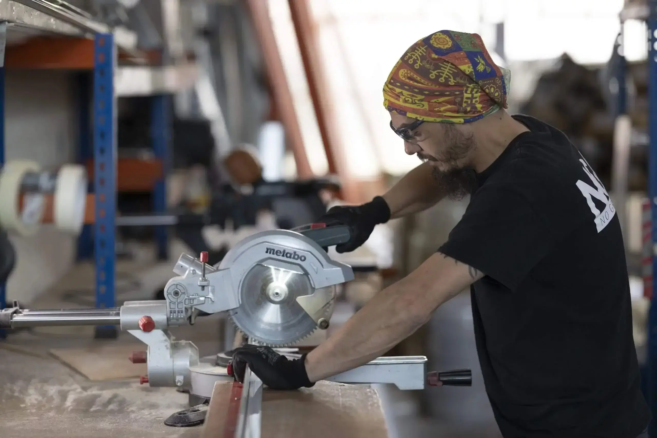 NGA team member manufacturing custom fixtures