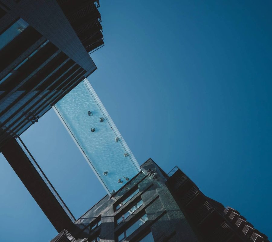 Nine Elms floating swimming pool