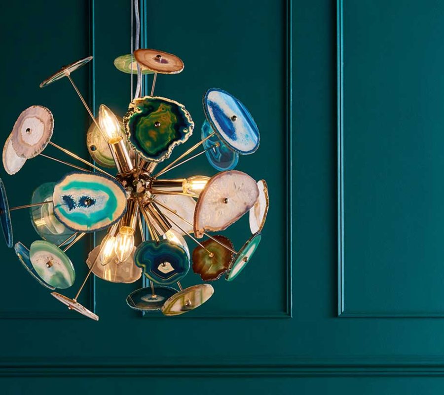 Unique hanging light design.