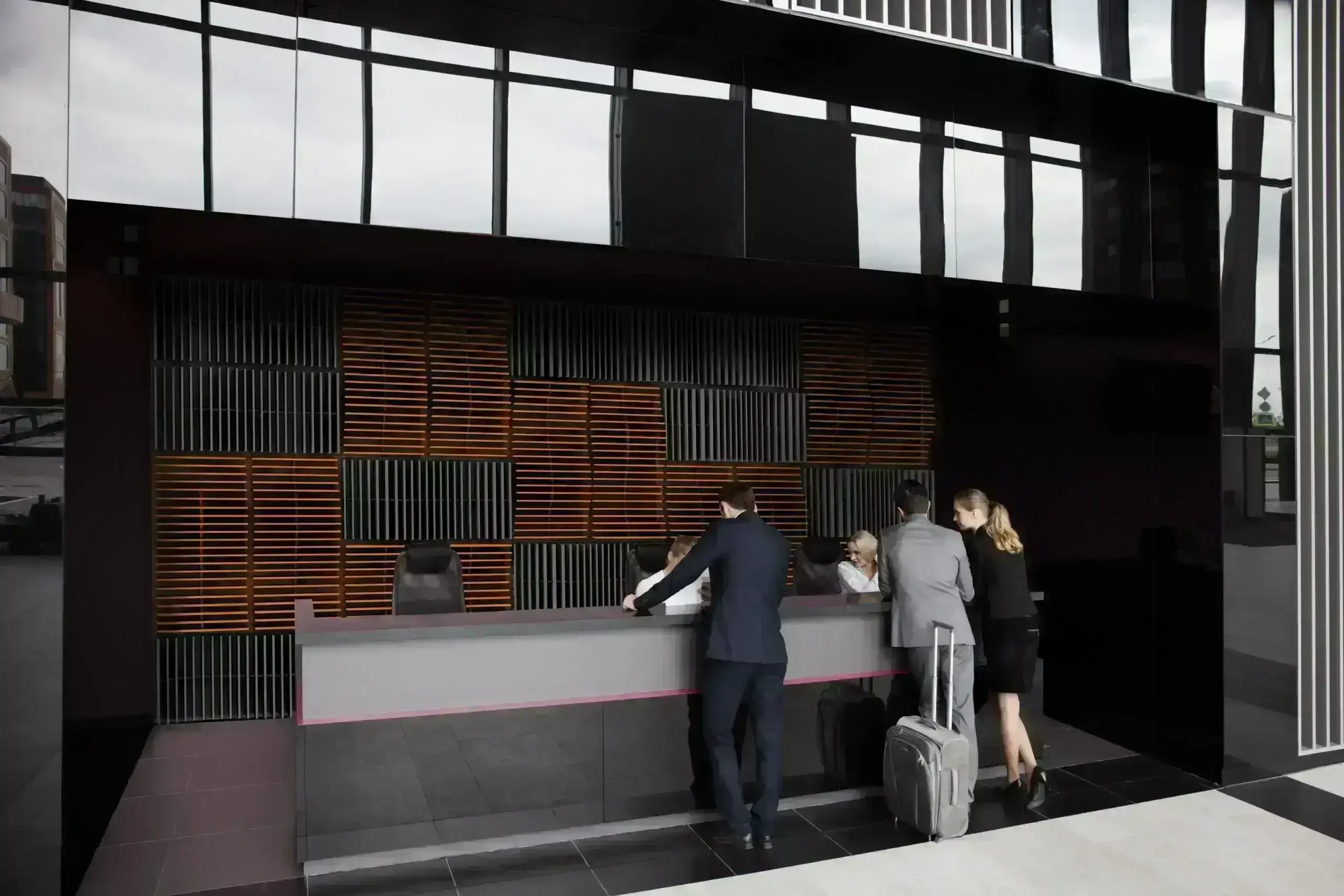 black and brown 3D acoustic wall tiles by 14six8