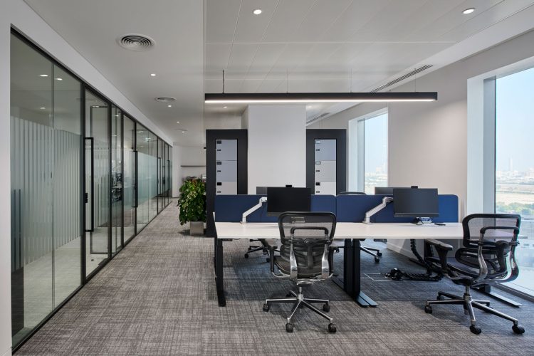 Commercial lighting work at Alix Partners